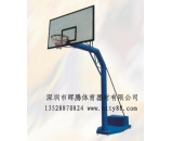 珠海篮球架厂家 HTC-1007圆管配重箱可移动篮球架（玻璃钢篮档板）