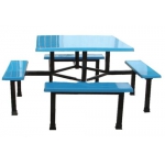 深圳宝安玻璃钢餐桌椅八人方形餐桌