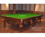 深圳英式斯诺克雕刻台球桌 家用桌球台